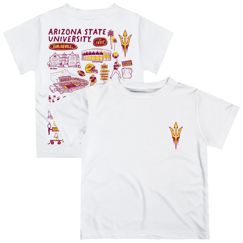 Infant Vive La Fete White Arizona State Sun Devils Impressions Artwork T-Shirt