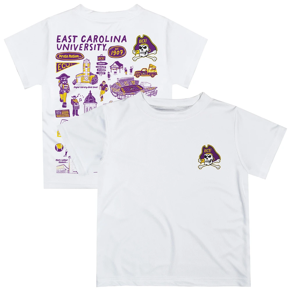 Infant Vive La Fete White ECU Pirates Impressions Artwork T-Shirt