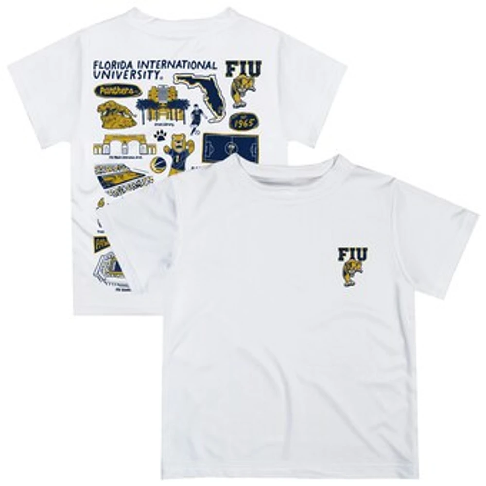 Infant Vive La Fete White FIU Panthers Impressions Artwork T-Shirt