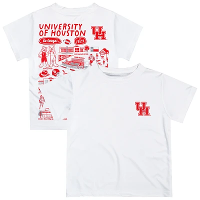 Infant Vive La Fete White Houston Cougars Impressions Artwork T-Shirt