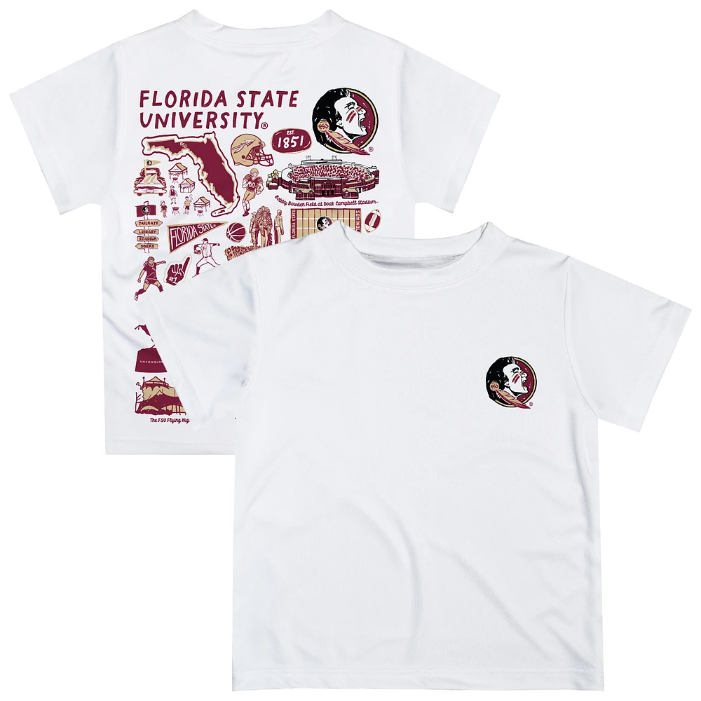 Infant Vive La Fete White Florida State Seminoles Impressions Artwork T-Shirt
