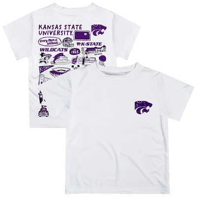Infant Vive La Fete White Kansas State Wildcats Impressions Artwork T-Shirt