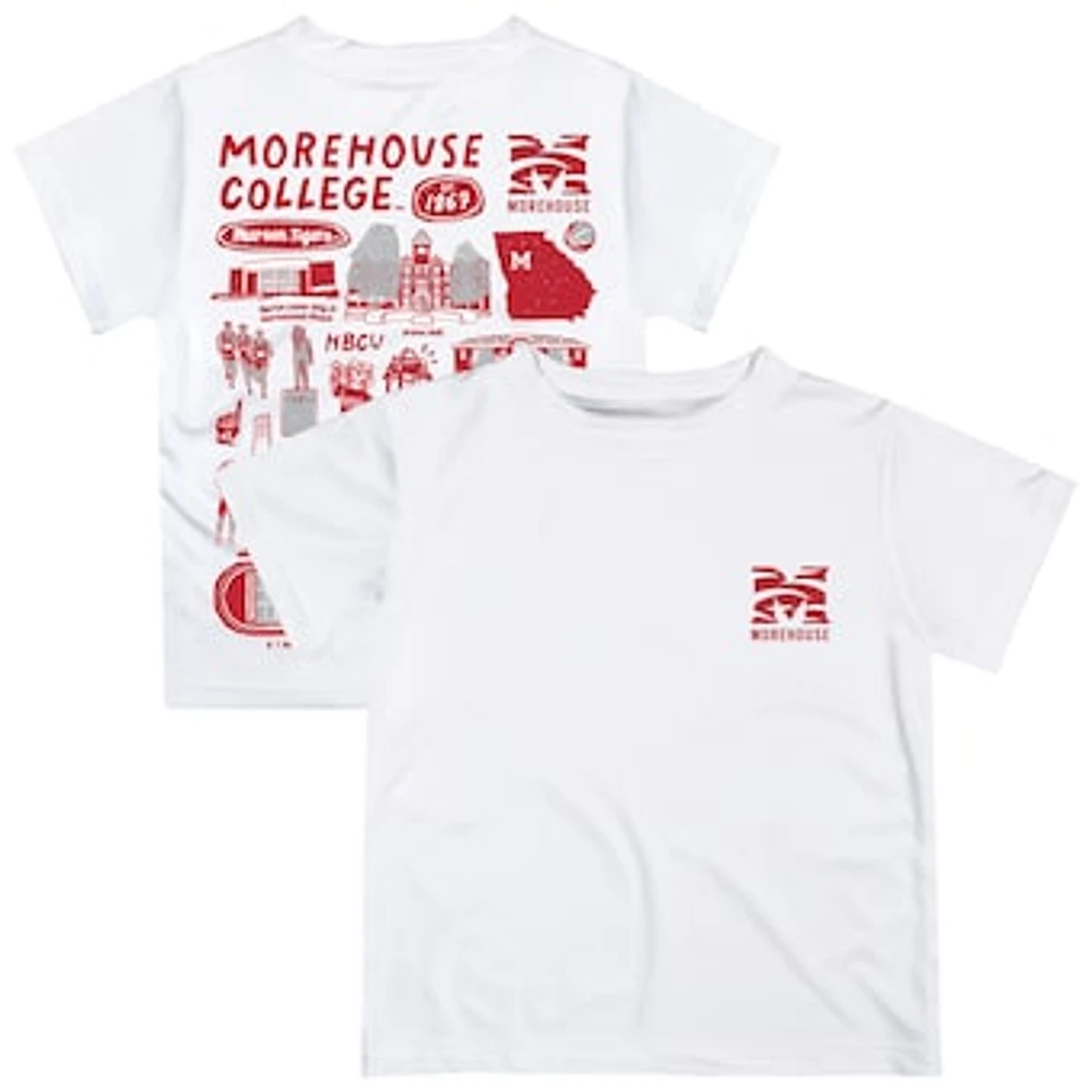 Infant Vive La Fete White Morehouse Maroon Tigers Impressions Artwork T-Shirt