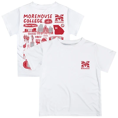 Infant Vive La Fete White Morehouse Maroon Tigers Impressions Artwork T-Shirt