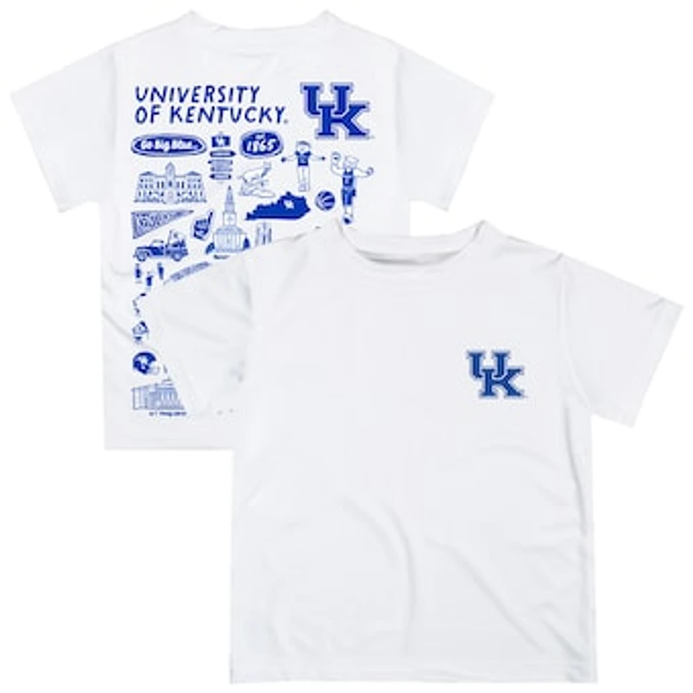 Infant Vive La Fete White Kentucky Wildcats Impressions Artwork T-Shirt