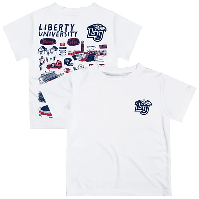 Infant Vive La Fete White Liberty Flames Impressions Artwork T-Shirt
