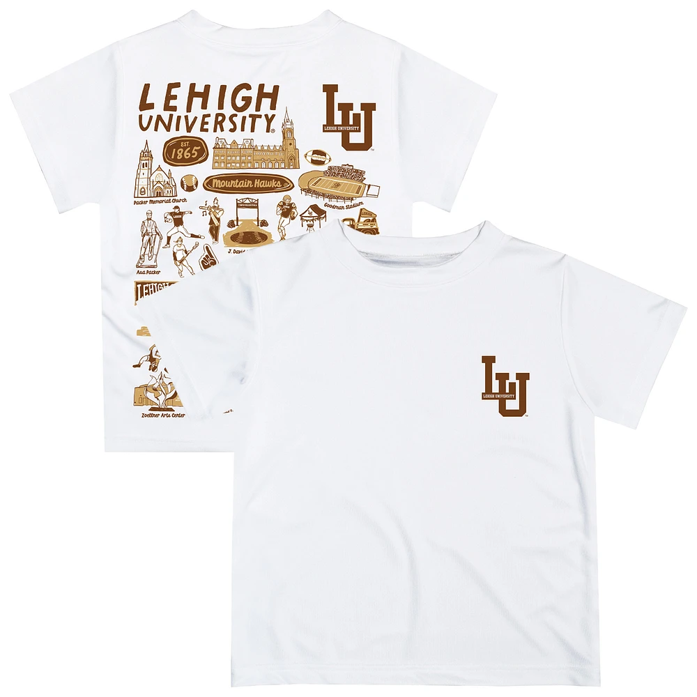 Infant Vive La Fete White Lehigh Mountain Hawks Impressions Artwork T-Shirt