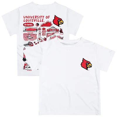 Infant Vive La Fete White Louisville Cardinals Impressions Artwork T-Shirt
