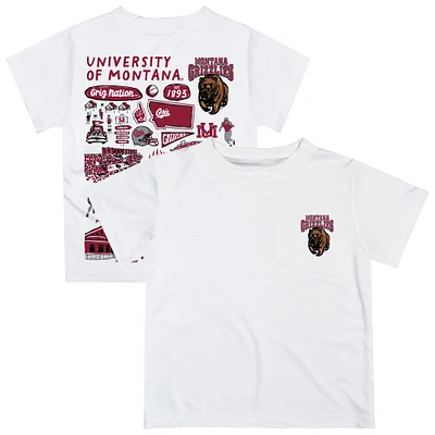 Infant Vive La Fete White Montana Grizzlies Impressions Artwork T-Shirt