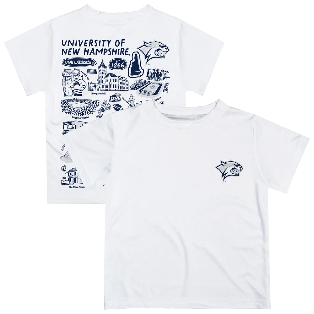 Infant Vive La Fete White New Hampshire Wildcats Impressions Artwork T-Shirt