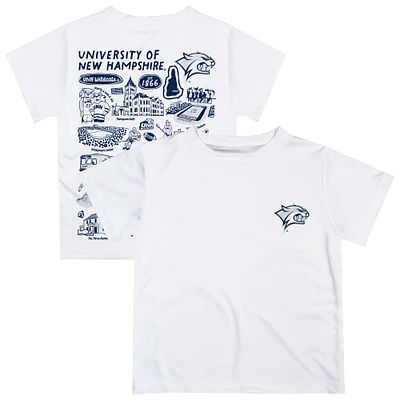 Infant Vive La Fete White New Hampshire Wildcats Impressions Artwork T-Shirt