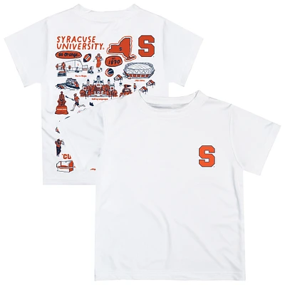 Infant Vive La Fete White Syracuse Orange Impressions Artwork T-Shirt