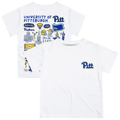 Infant Vive La Fete White Pitt Panthers Impressions Artwork T-Shirt