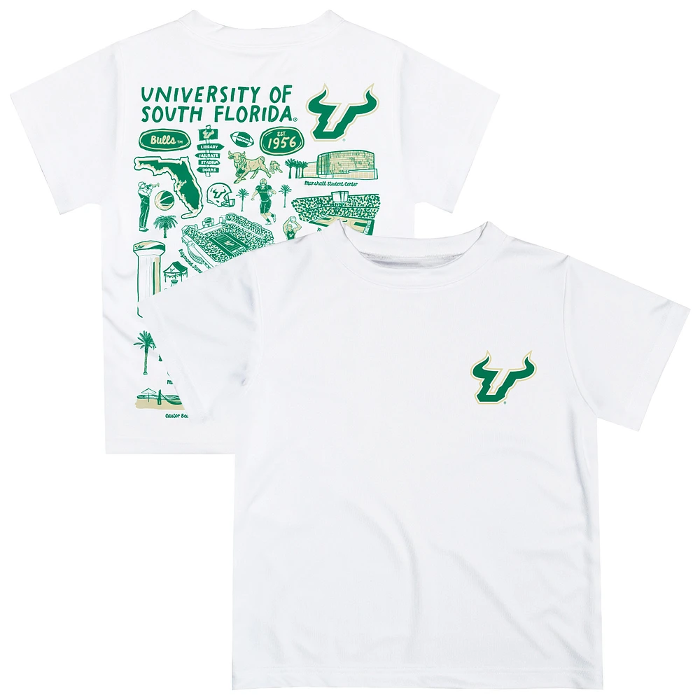 Infant Vive La Fete White South Florida Bulls Impressions Artwork T-Shirt