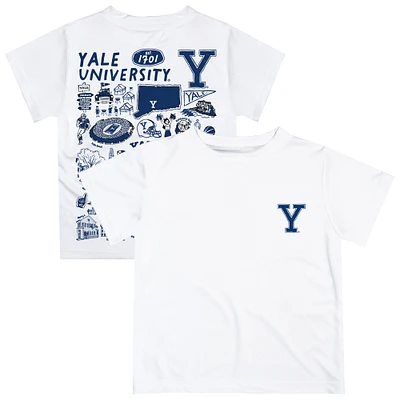 Infant Vive La Fete White Yale Bulldogs Impressions Artwork T-Shirt