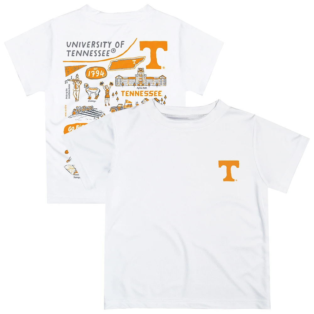 Infant Vive La Fete White Tennessee Volunteers Impressions Artwork T-Shirt