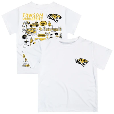 Infant Vive La Fete White Towson Tigers Impressions Artwork T-Shirt