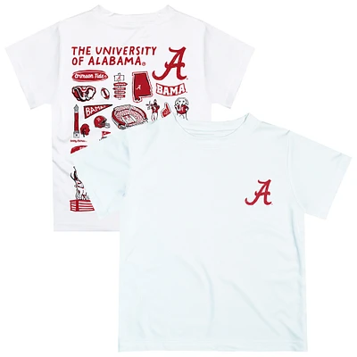 Infant Vive La Fete White Alabama Crimson Tide Impressions Artwork T-Shirt