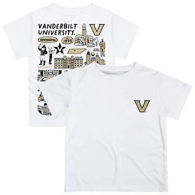 Infant Vive La Fete White Vanderbilt Commodores Impressions Artwork T-Shirt