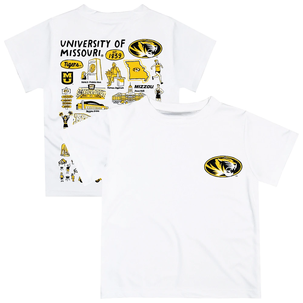 Infant Vive La Fete White Missouri Tigers Impressions Artwork T-Shirt