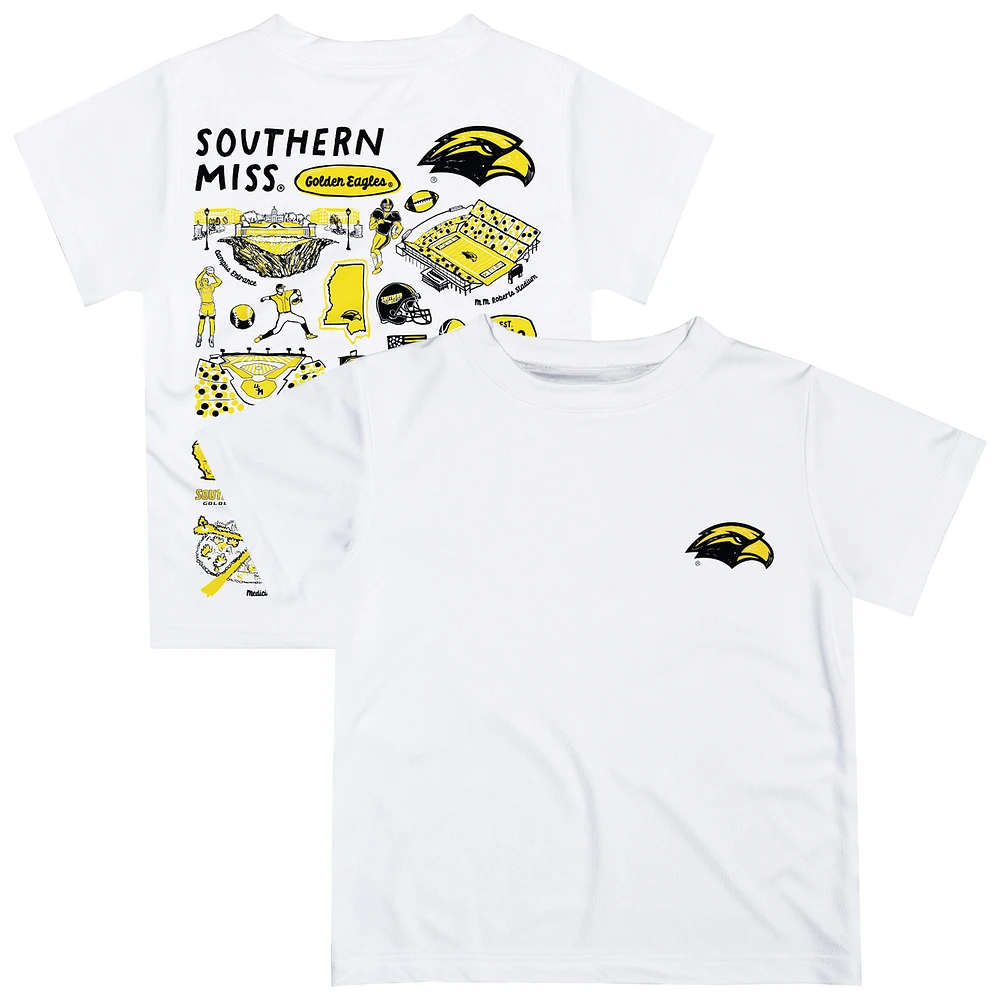 Infant Vive La Fete White Southern Miss Golden Eagles Impressions Artwork T-Shirt