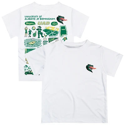Infant Vive La Fete White UAB Blazers Impressions Artwork T-Shirt