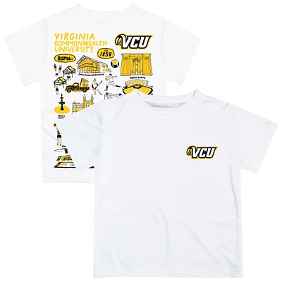 Infant Vive La Fete White VCU Rams Impressions Artwork T-Shirt