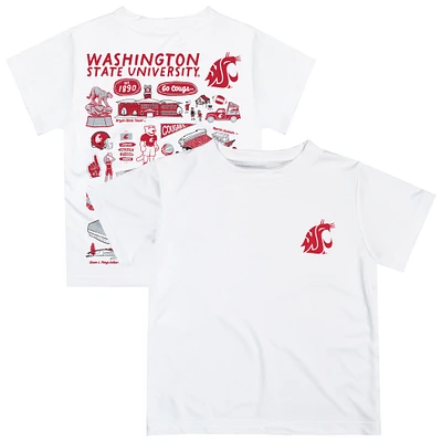 Infant Vive La Fete White Washington State Cougars Impressions Artwork T-Shirt