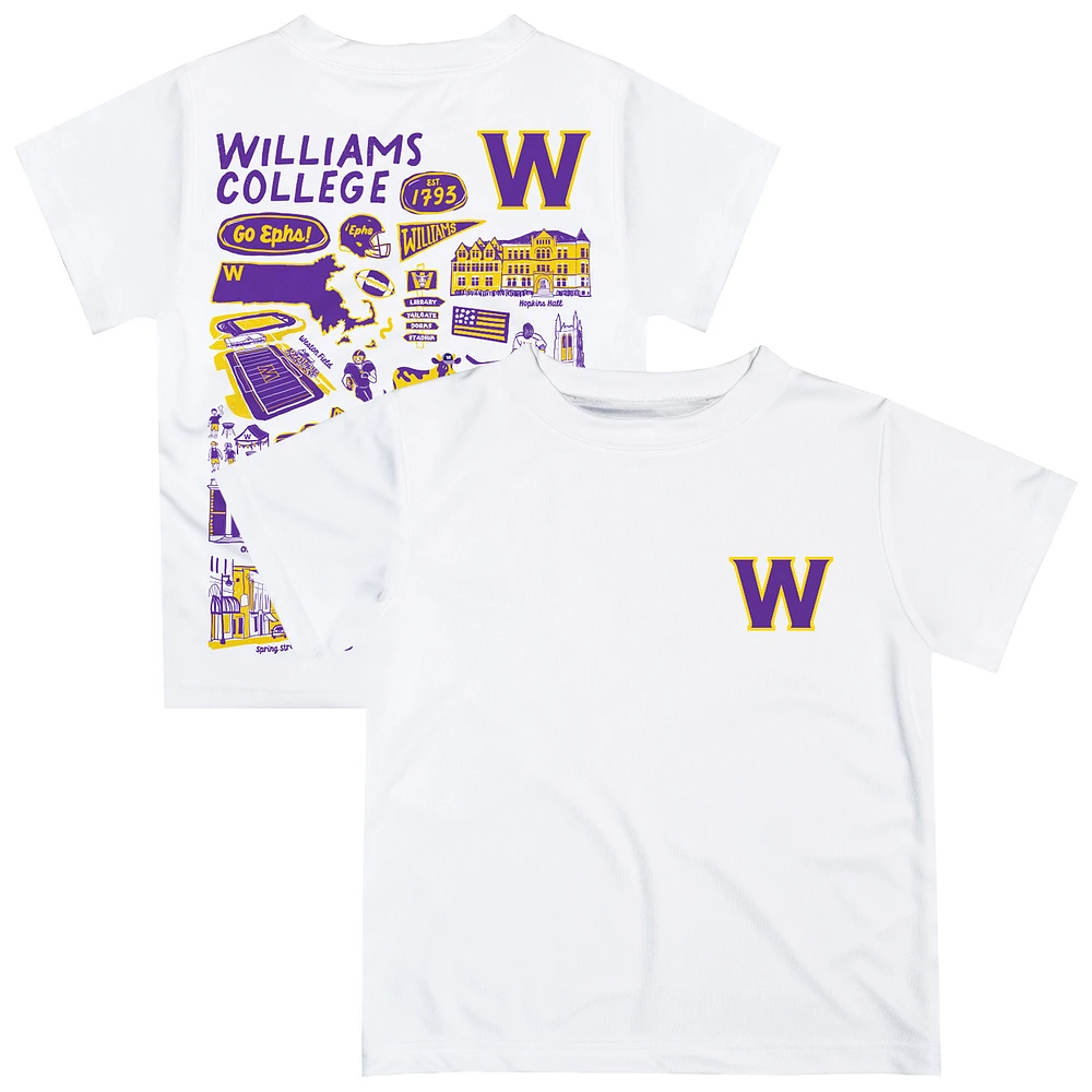 Infant Vive La Fete White Williams College Ephs Impressions Artwork T-Shirt