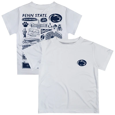 Toddler Vive La Fete  White Penn State Nittany Lions Impressions Artwork T-Shirt