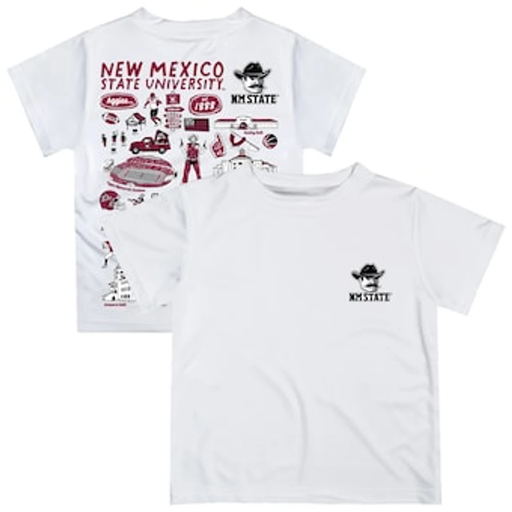 Toddler Vive La Fete White New Mexico State Aggies Impressions Artwork T-Shirt