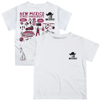 Toddler Vive La Fete White New Mexico State Aggies Impressions Artwork T-Shirt