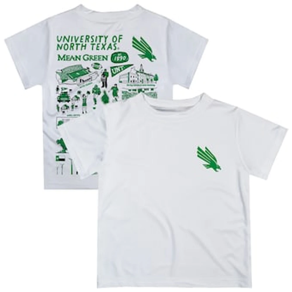 Toddler Vive La Fete White North Texas Mean Green Impressions Artwork T-Shirt