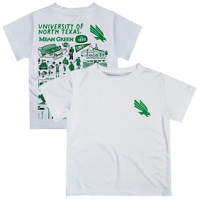 Toddler Vive La Fete White North Texas Mean Green Impressions Artwork T-Shirt