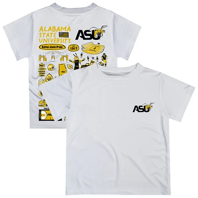 Toddler Vive La Fete White Alabama State Hornets Impressions Artwork T-Shirt