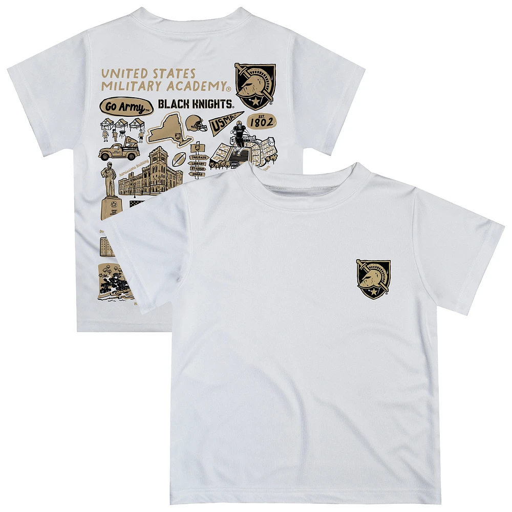 Youth Vive La Fete White Army Black Knights Impressions Artwork T-Shirt