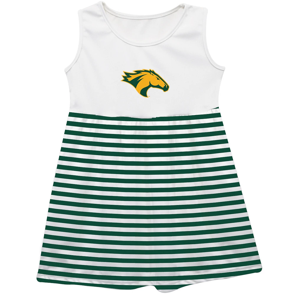 Girls Infant Vive La Fete Green Cal Poly Pomona Broncos Striped Tank Top Dress