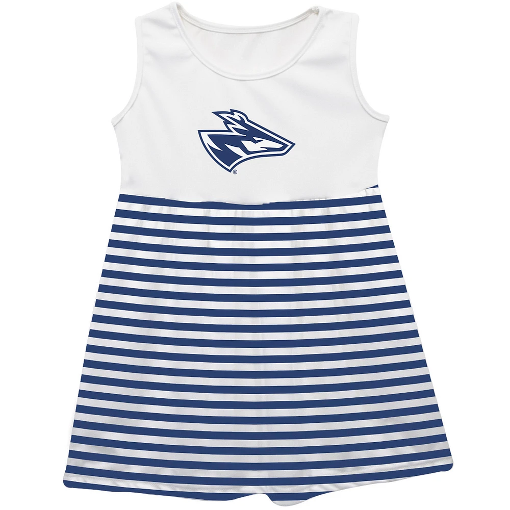Girls Infant Vive La Fete Blue Nebraska-Kearney Lopers Striped Tank Top Dress