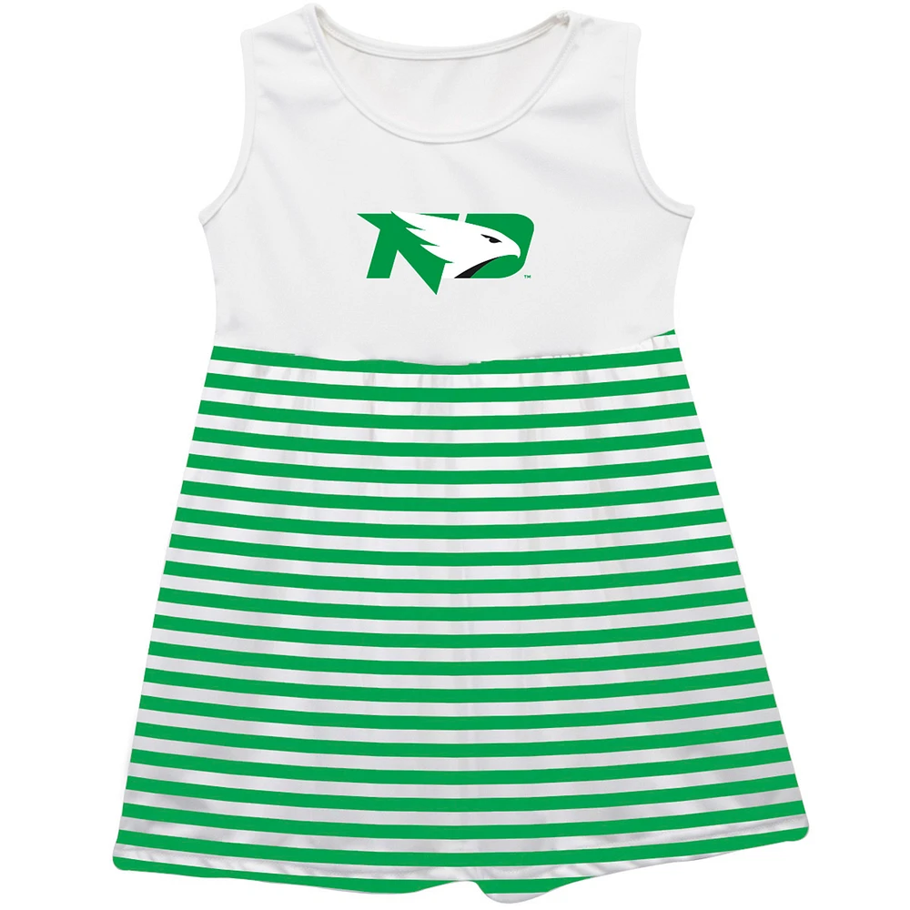 Girls Infant Vive La Fete Green North Dakota Striped Tank Top Dress