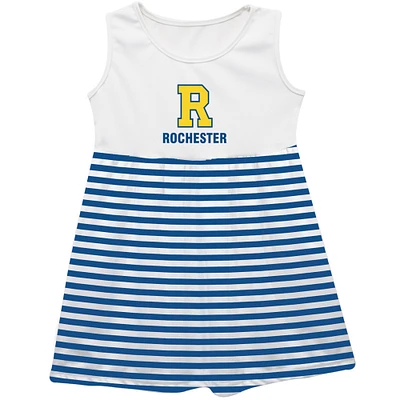 Girls Infant Vive La Fete  Blue Rochester Yellow Jackets Striped Tank Top Dress
