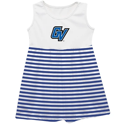 Girls Toddler Vive La Fete Blue Grand Valley State Lakers Striped Tank Top Dress