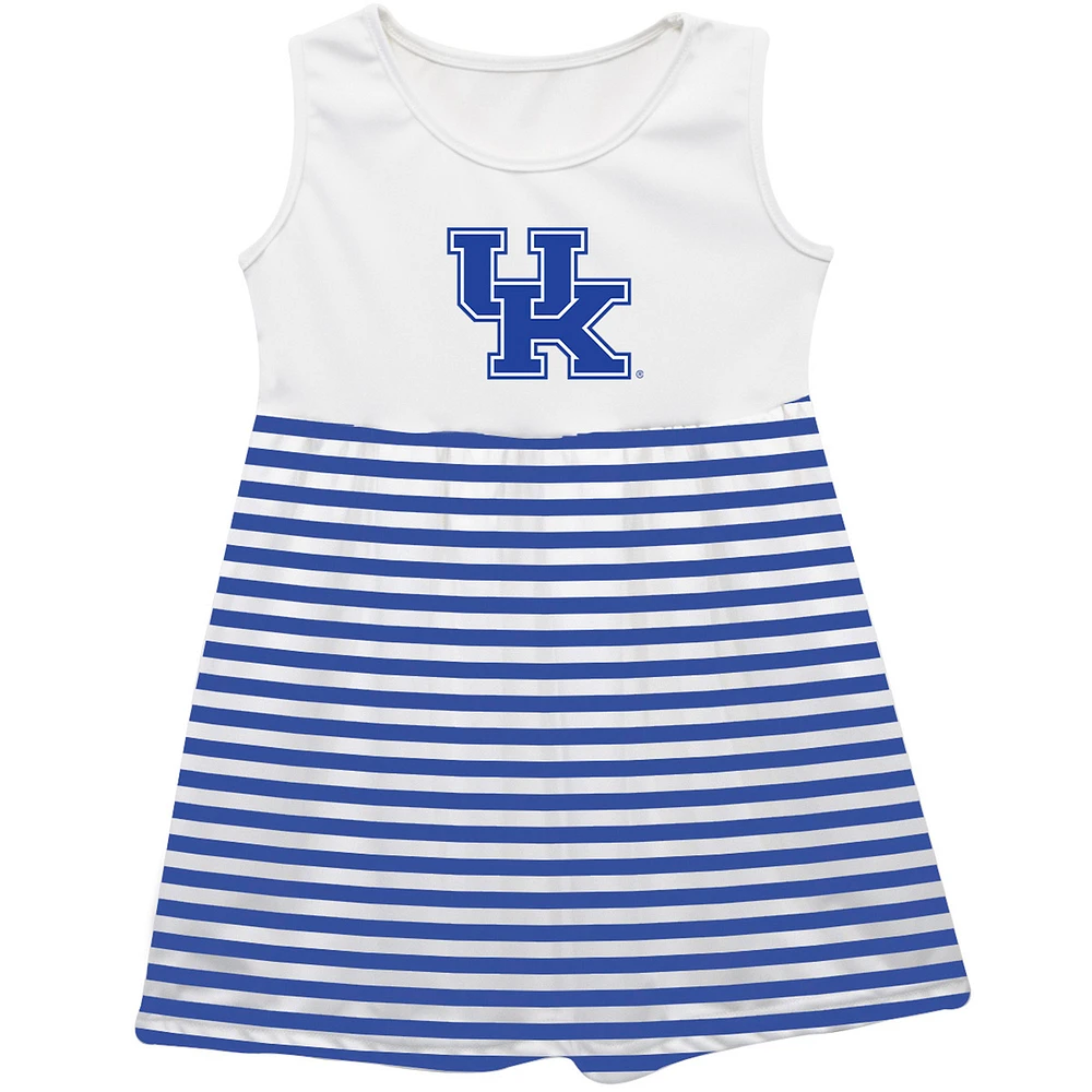 Girls Toddler Vive La Fete Royal Kentucky Wildcats Striped Tank Top Dress