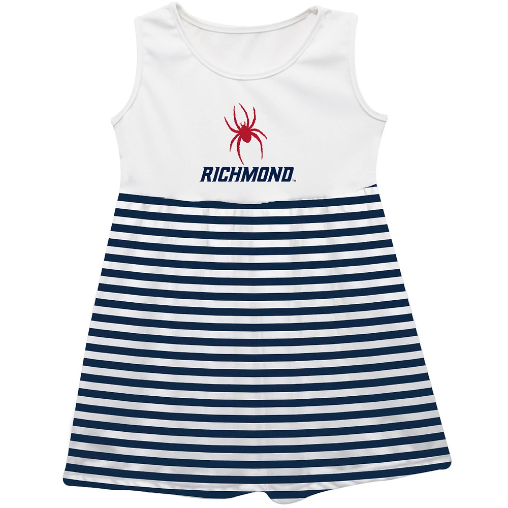 Girls Toddler Vive La Fete Blue Richmond Spiders Striped Tank Top Dress