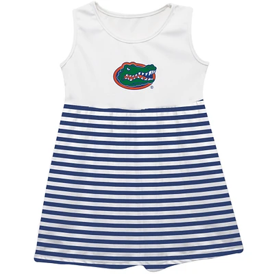 Girls Toddler Vive La Fete Royal Florida Gators Striped Tank Top Dress