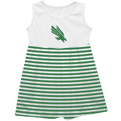 Girls Toddler Vive La Fete  Green North Texas Mean Striped Tank Top Dress