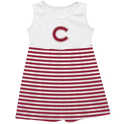 Girls Youth Vive La Fete  Maroon Colgate Raiders Striped Tank Top Dress