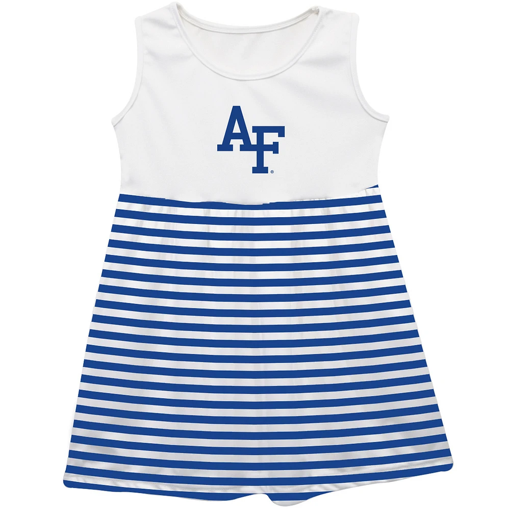 Girls Youth Vive La Fete Royal Air Force Falcons Striped Tank Top Dress
