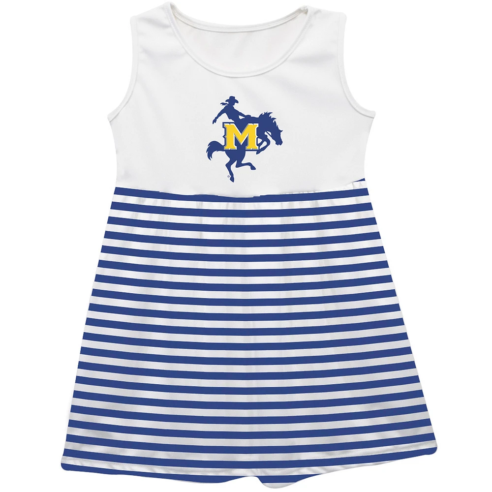 Girls Youth Vive La Fete Royal McNeese State Cowboys Striped Tank Top Dress