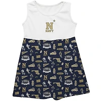 Girls Infant Vive La Fete  Navy Midshipmen Impressions Artwork Tank Top Dress