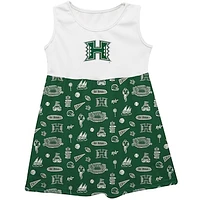 Girls Infant Vive La Fete  Green Hawaii Rainbow Warriors Impressions Artwork Tank Top Dress